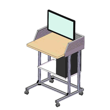 教学设施-移动电脑桌